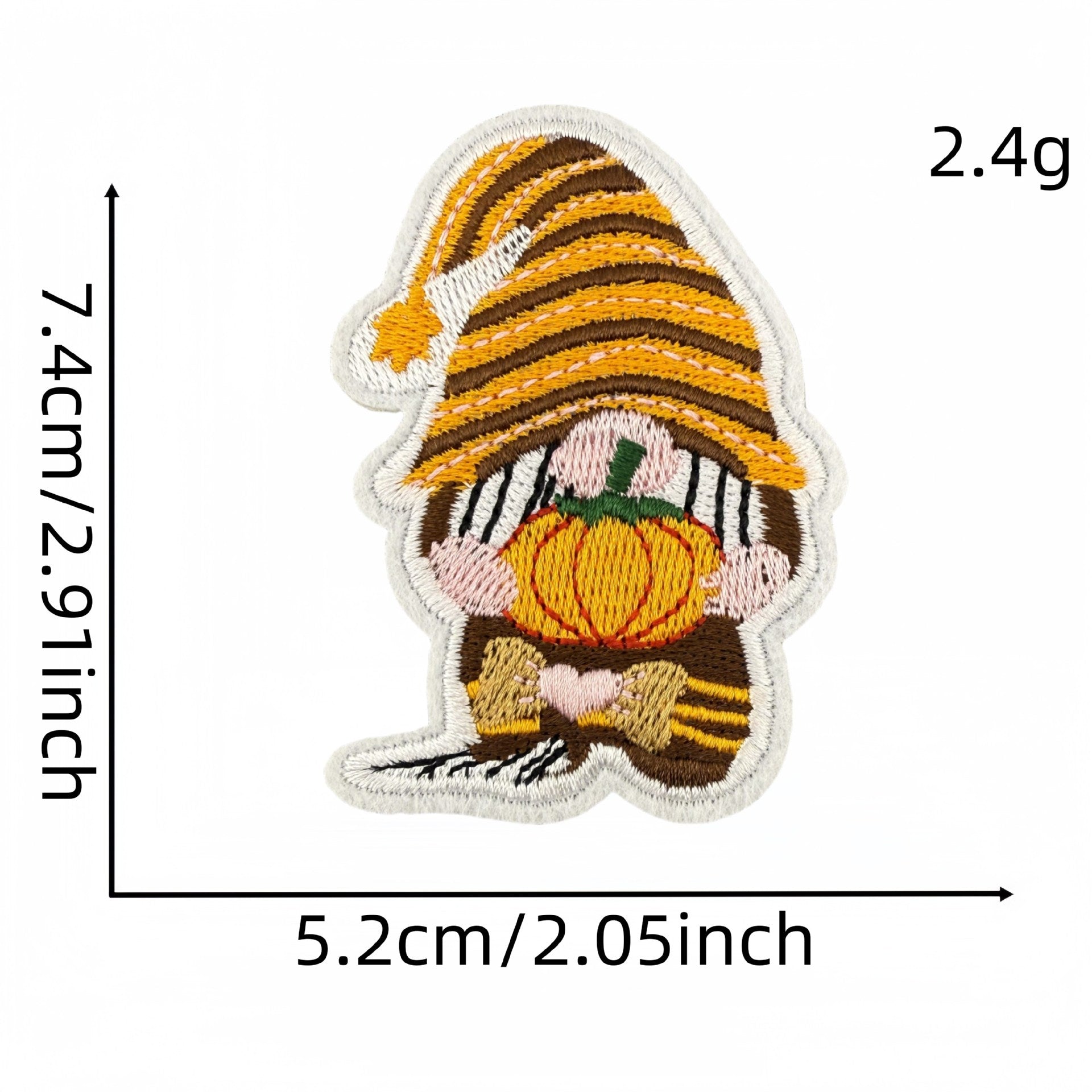Wholesale Thanksgiving Embroidered Hot Melt Adhesive Patches